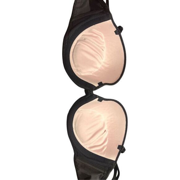 Wonderbra 38C black push up sexy bra underwire bombshell uplift - Picture 3 of 4